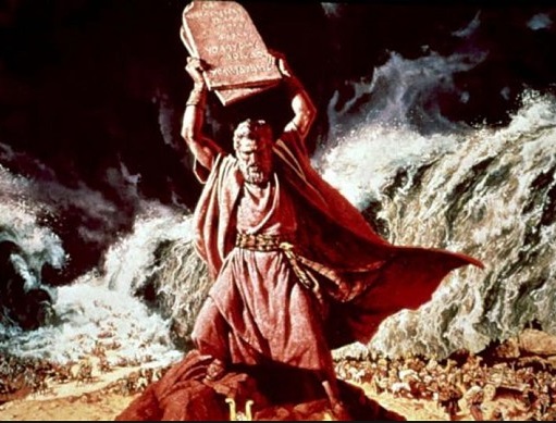 Charlton Heston as moses - "You are not worthy to recieve these commandments"