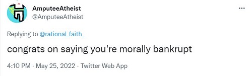 Atheist ad hominem: Another reason not to get your morality from an atheist.