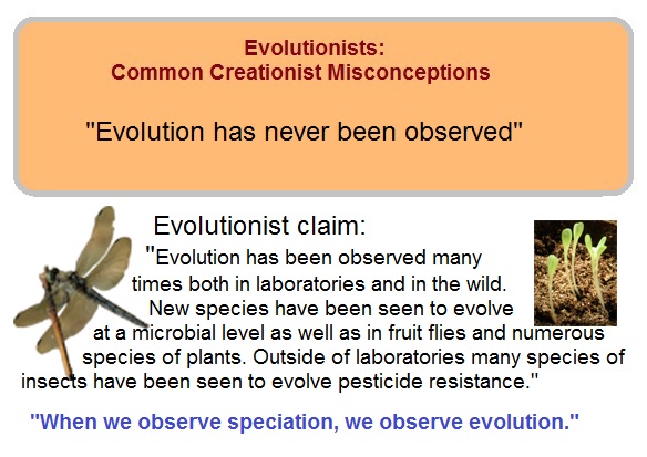 "Evolution has never been Observed"