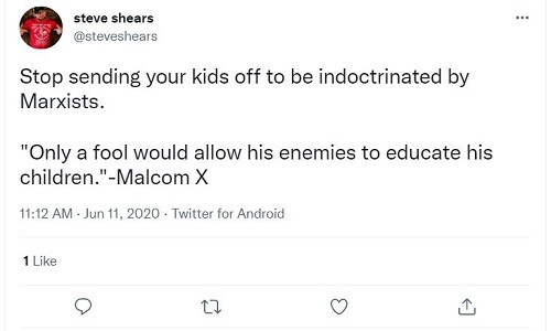 Only a fool would allow his enemies to educate his children.